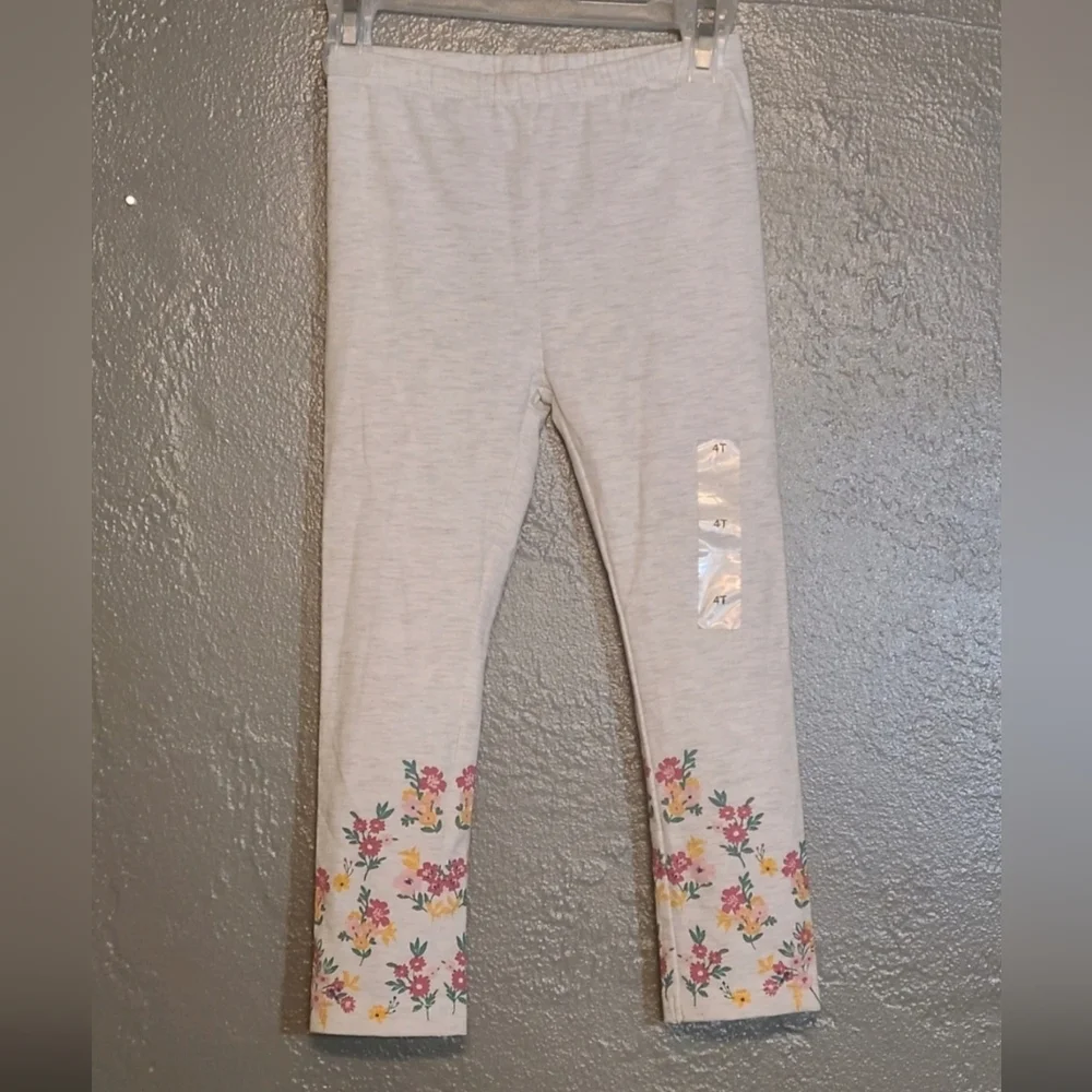 First Impressions Floral Girls Leggings Size 4T NWT
